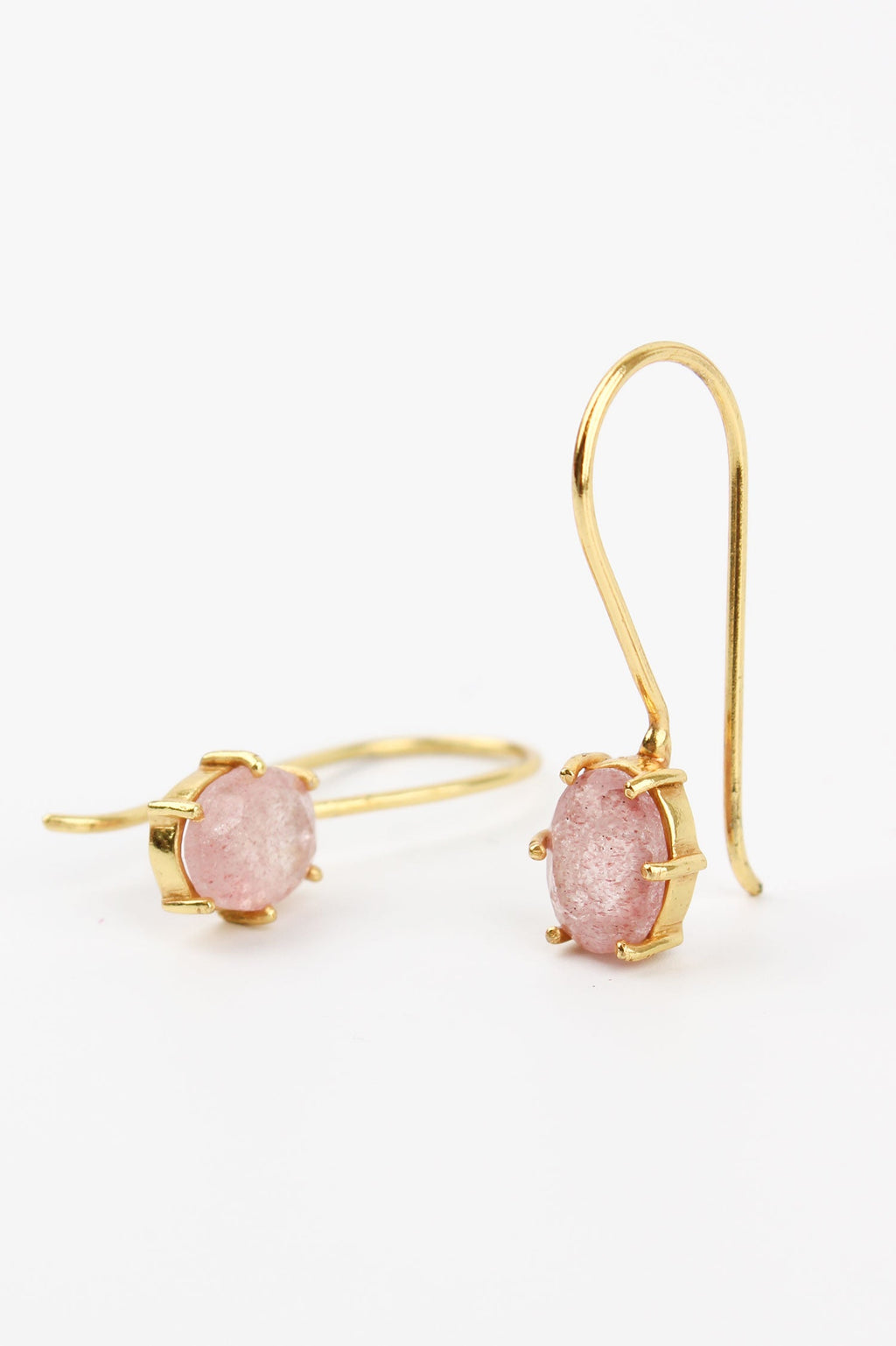Pink Aventurine Gemstone Earrings