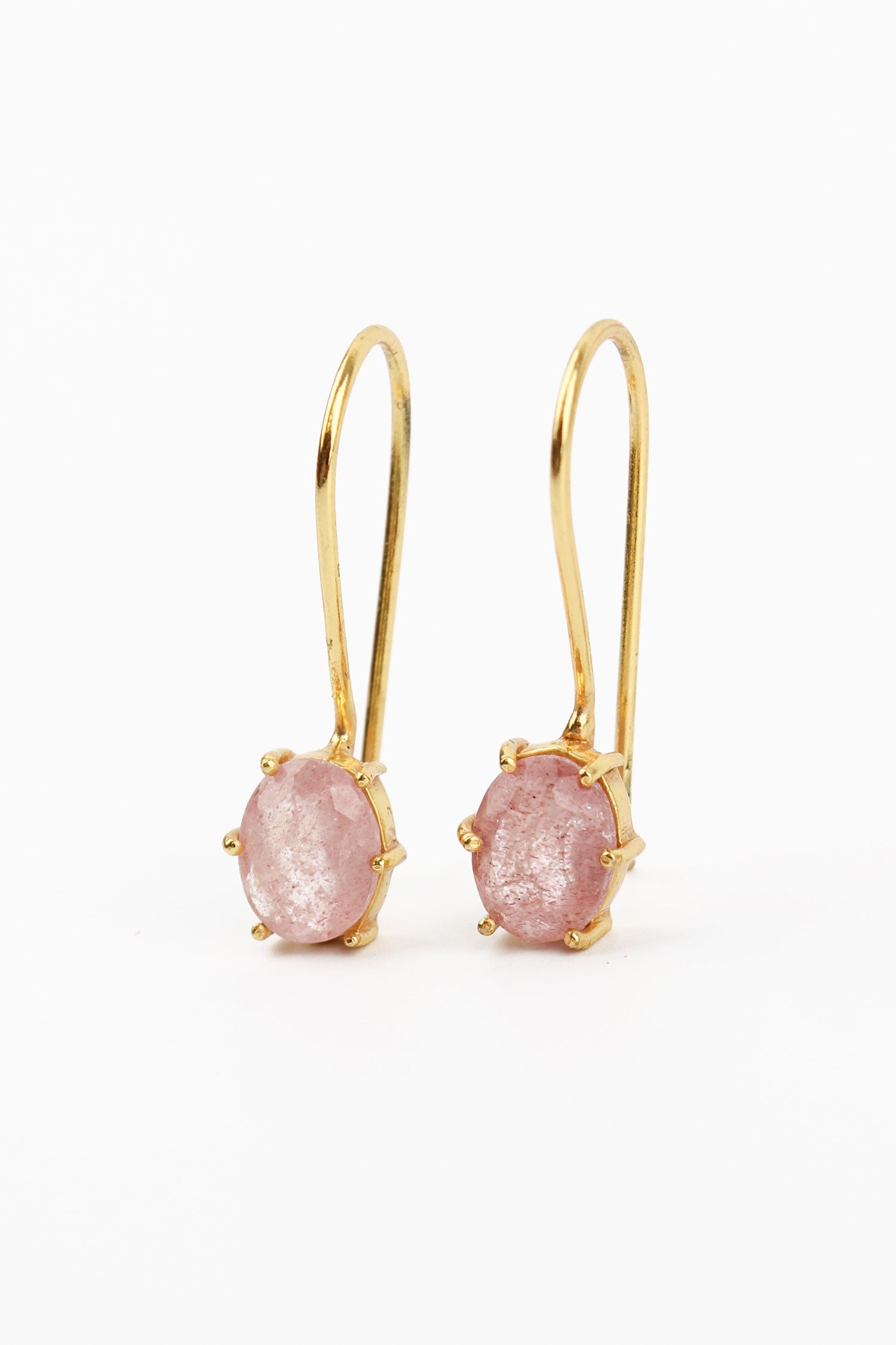 Pink Aventurine Gemstone Earrings