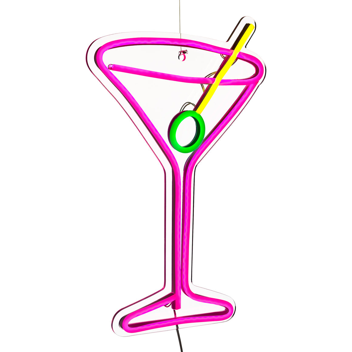 Cocktail Glass Neon LED Wall Sign