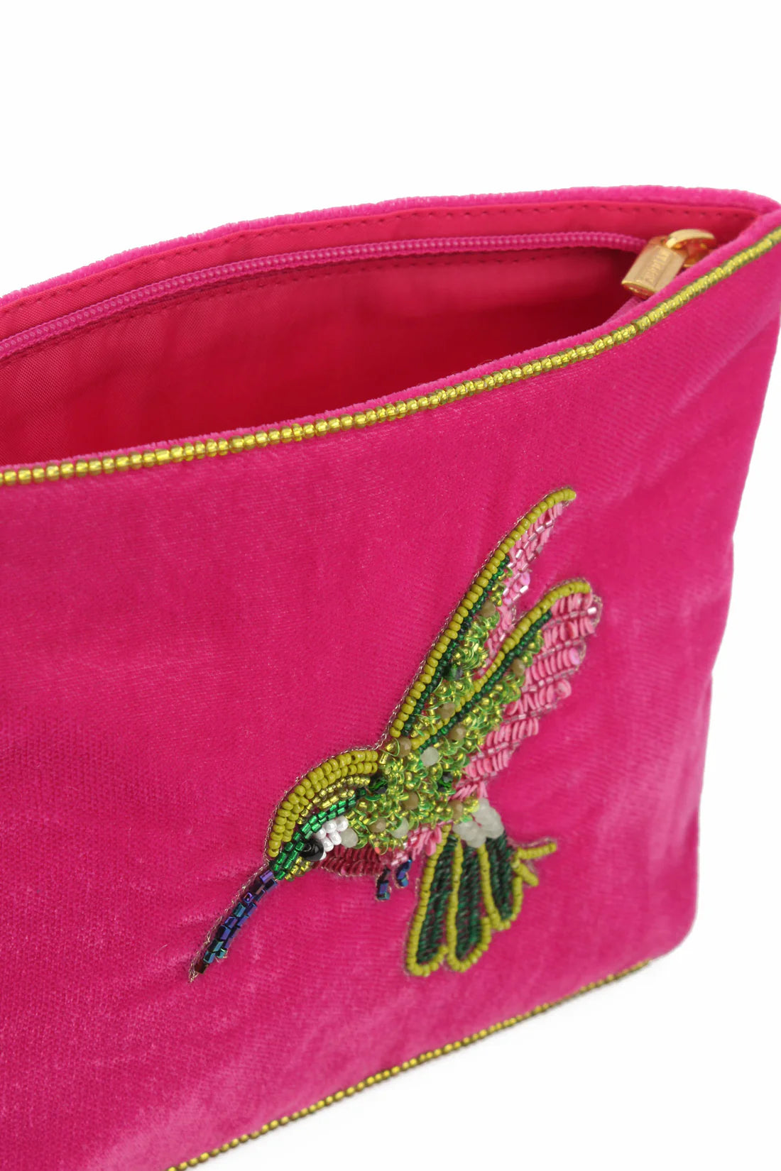 Pink Hummingbird Purse - Medium