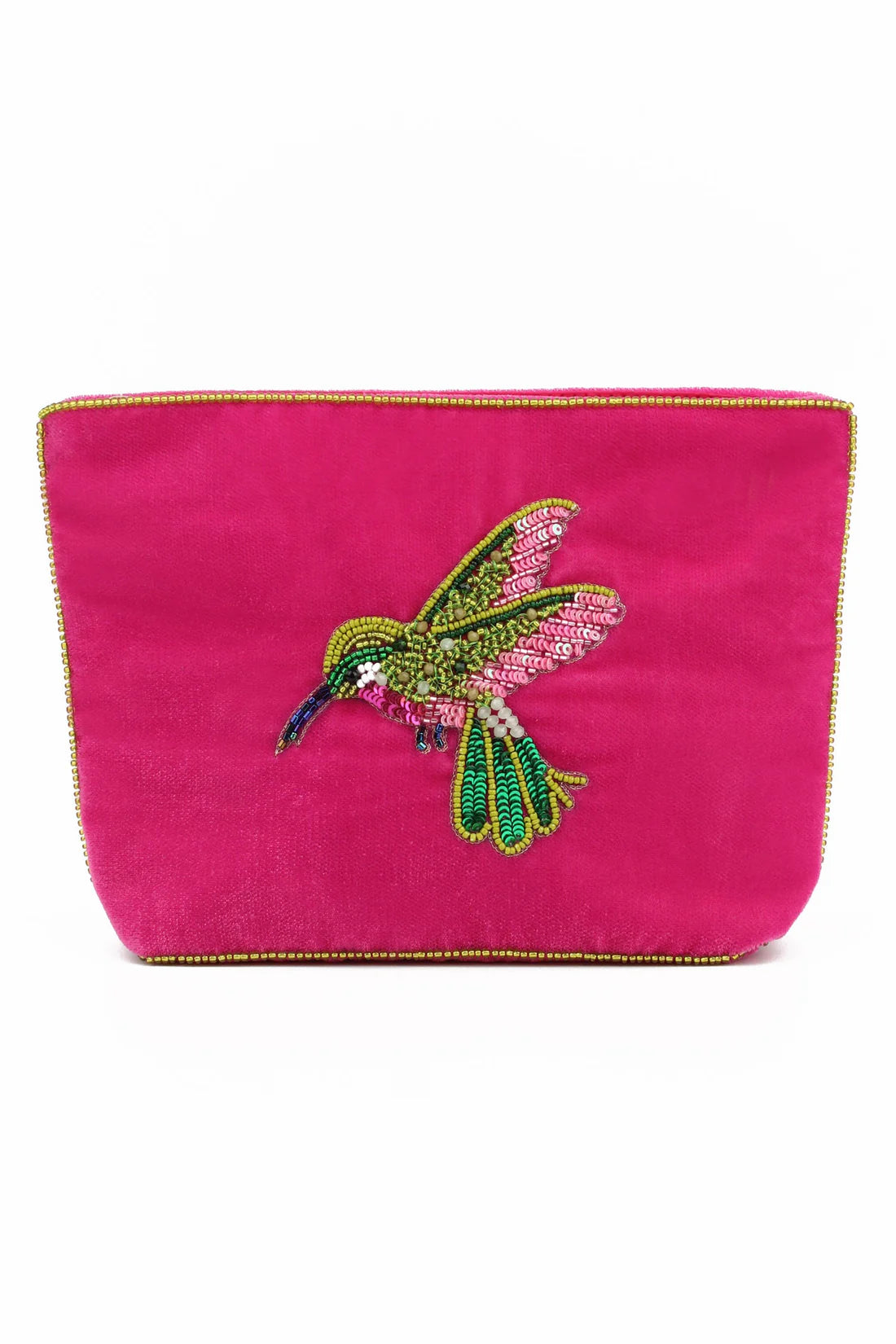Pink Hummingbird Purse - Medium