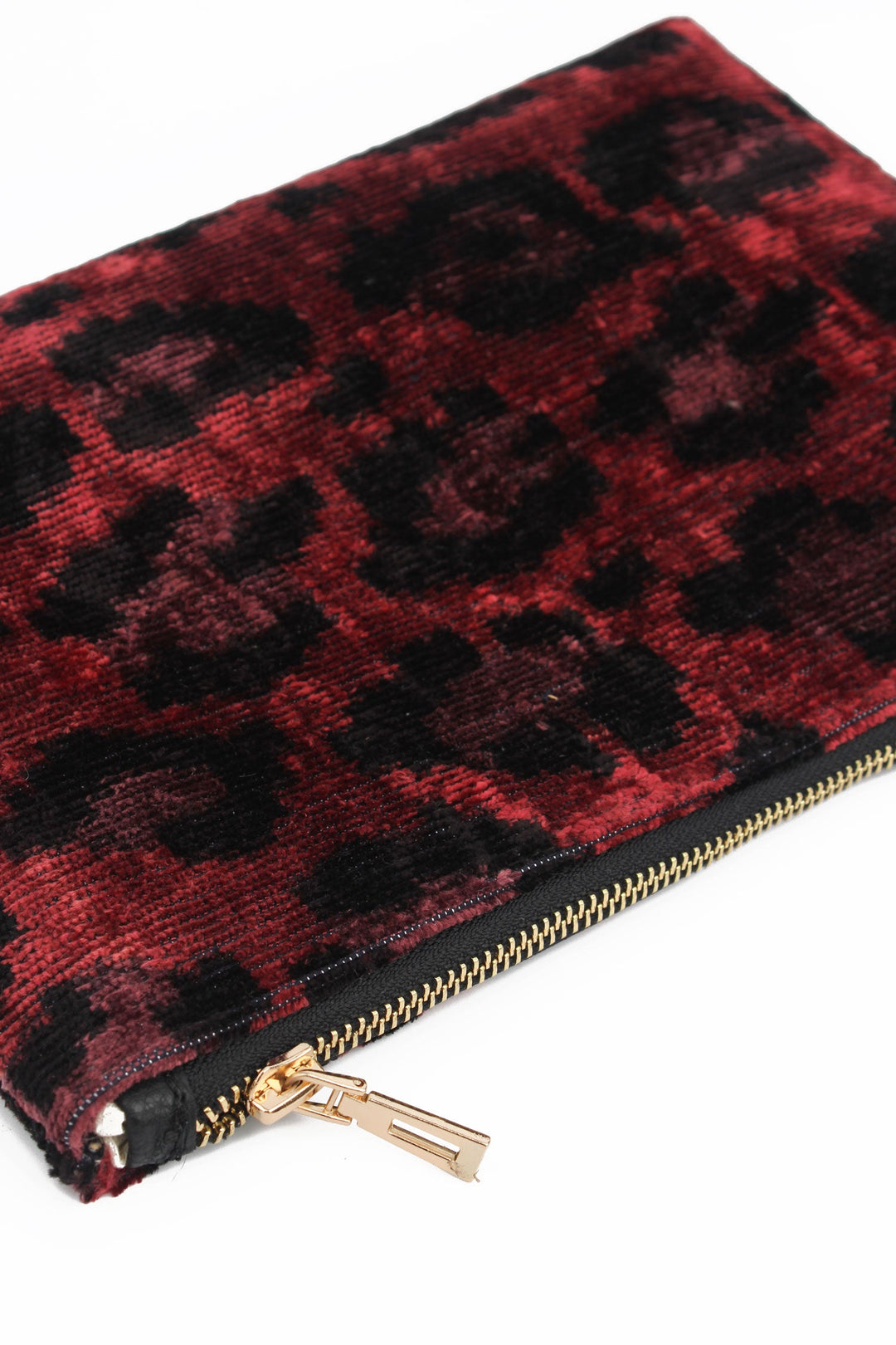 Plum Leopard Zip Pouch