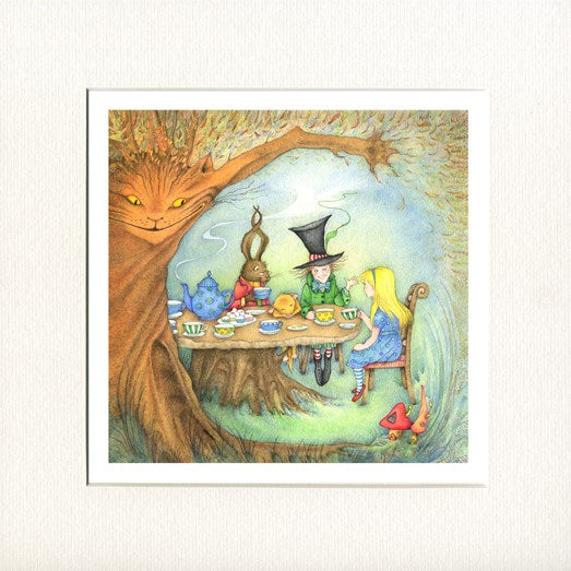 Mad Hatters Tea Party -  Mounted Print