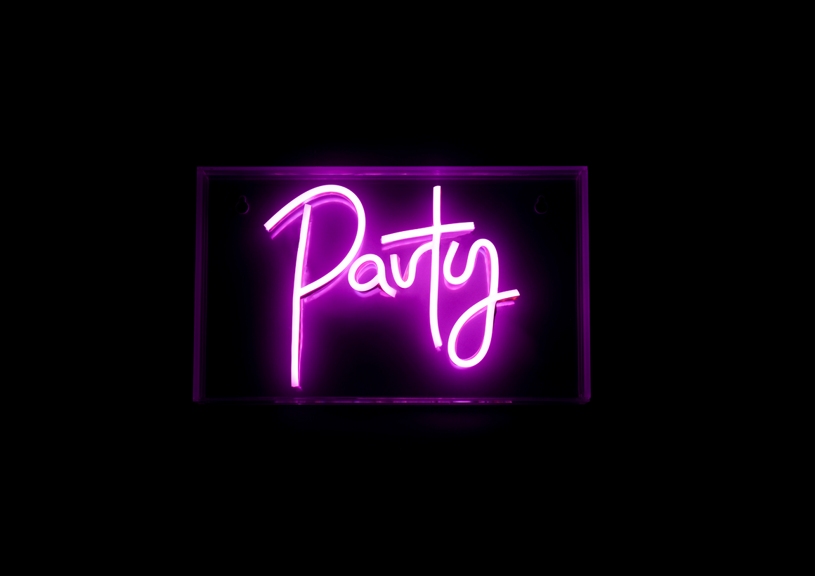 PARTY Neon LED Neon Acrylic Light Box