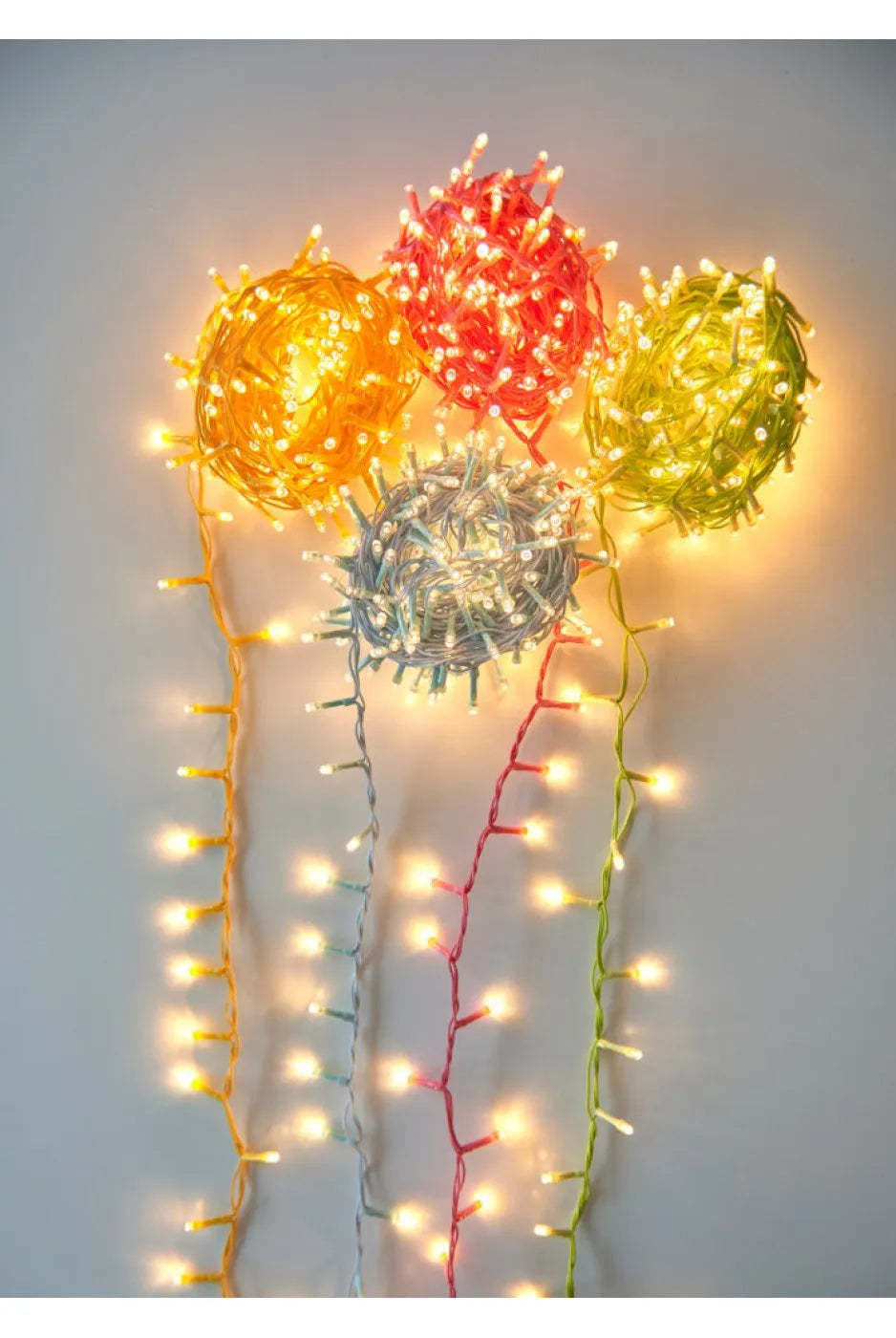 String LED Pin Lights - Yellow