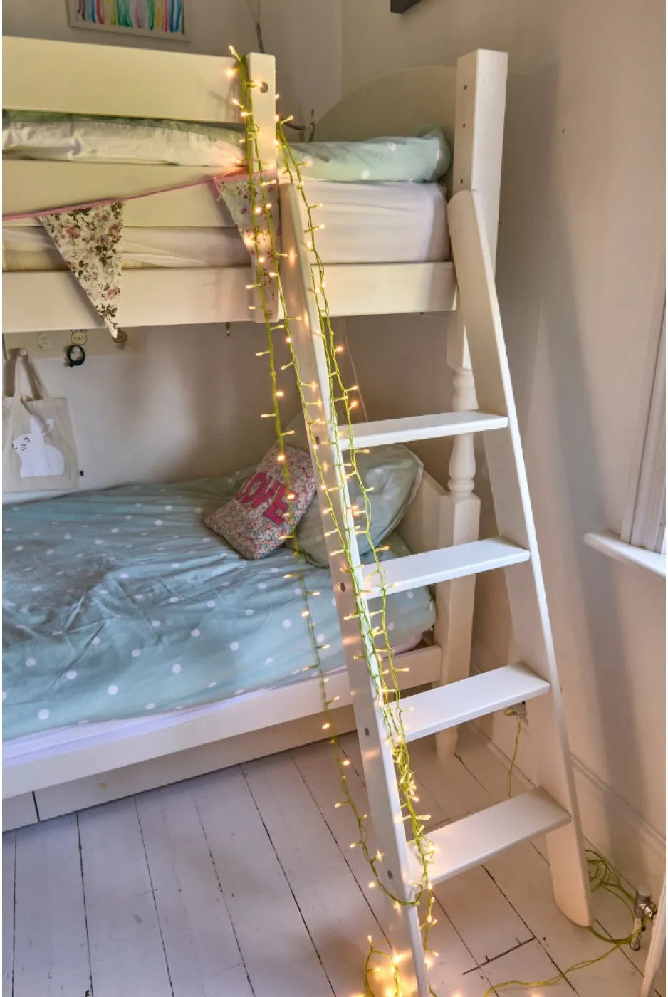 String Pin Lights - Lime Green