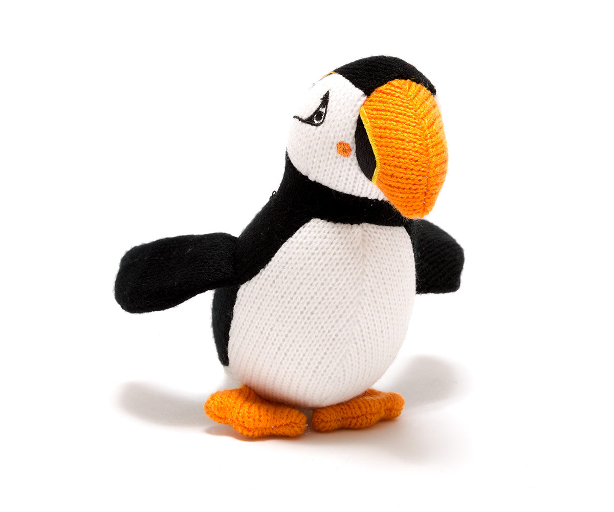 Puffin Knitted Rattle