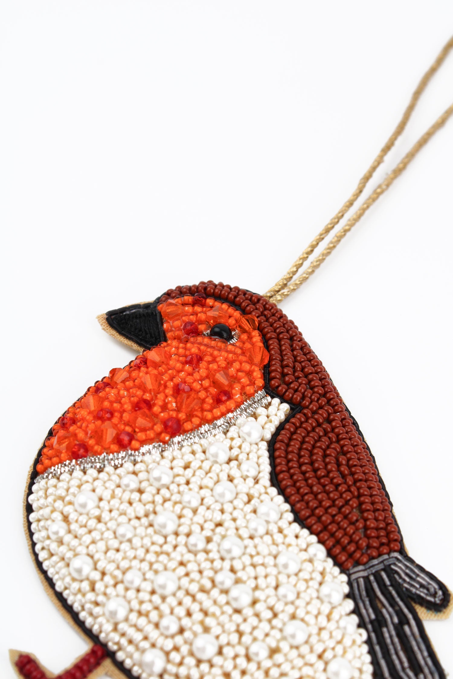 Beaded Robin Hanging Decoration