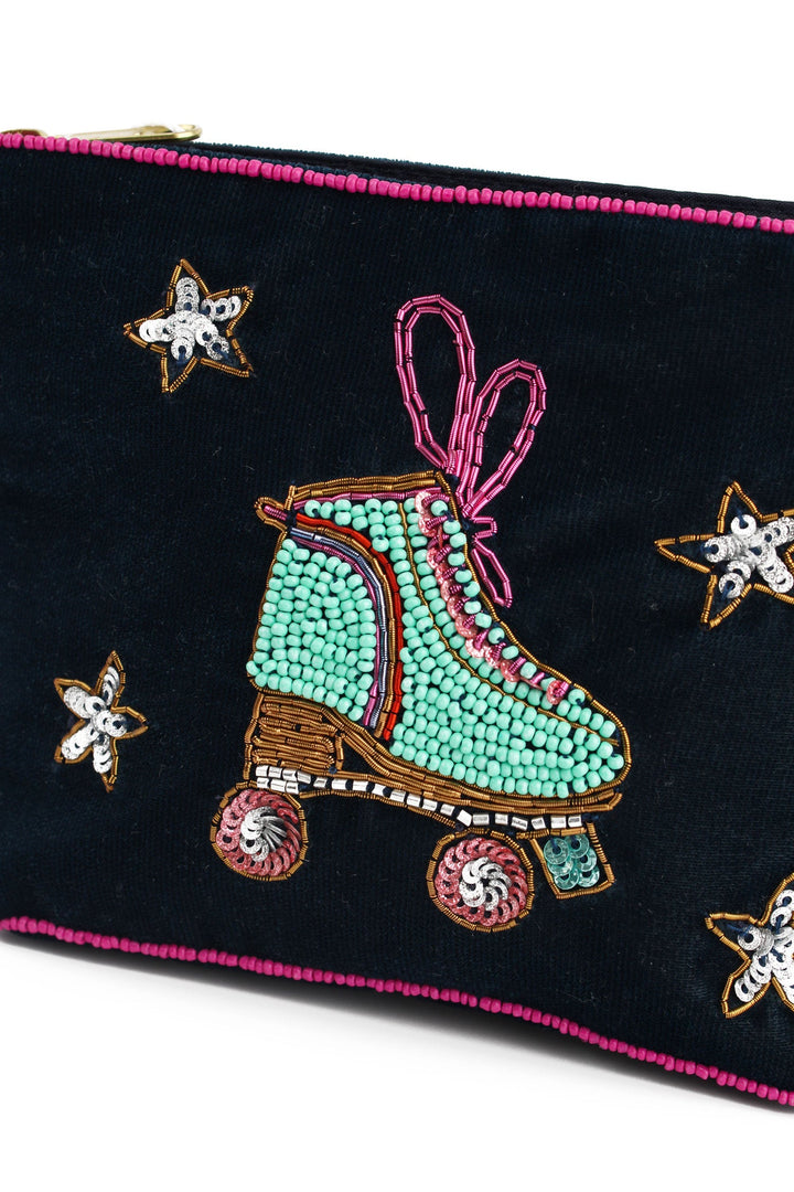Roller Skate Beaded Purse