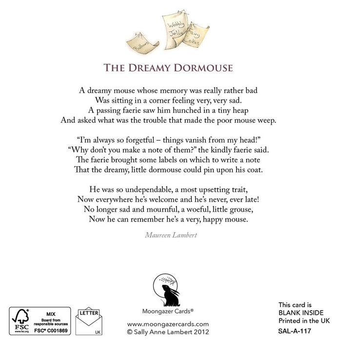 The Dreamy Dormouse Greeting Card