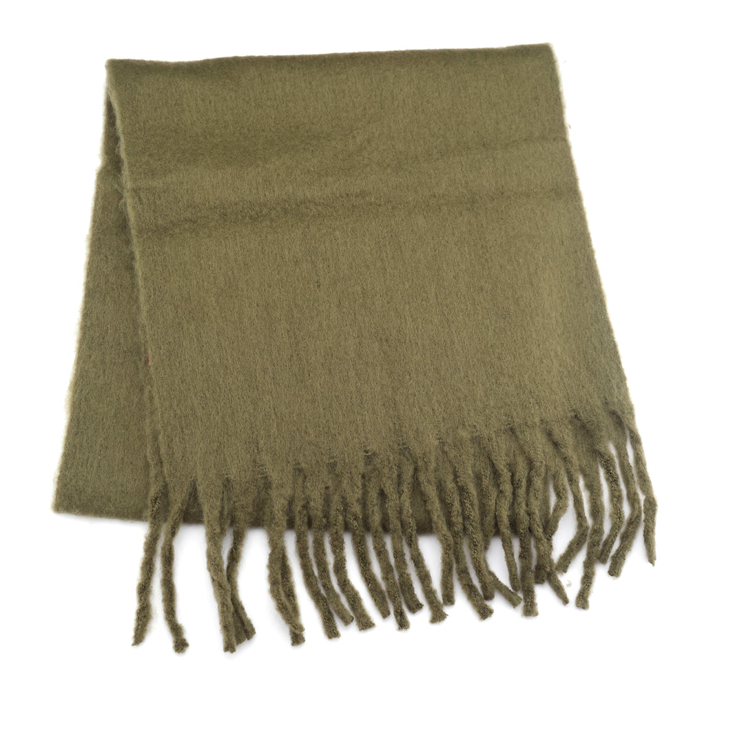 Winter Scarf Plain - Olive
