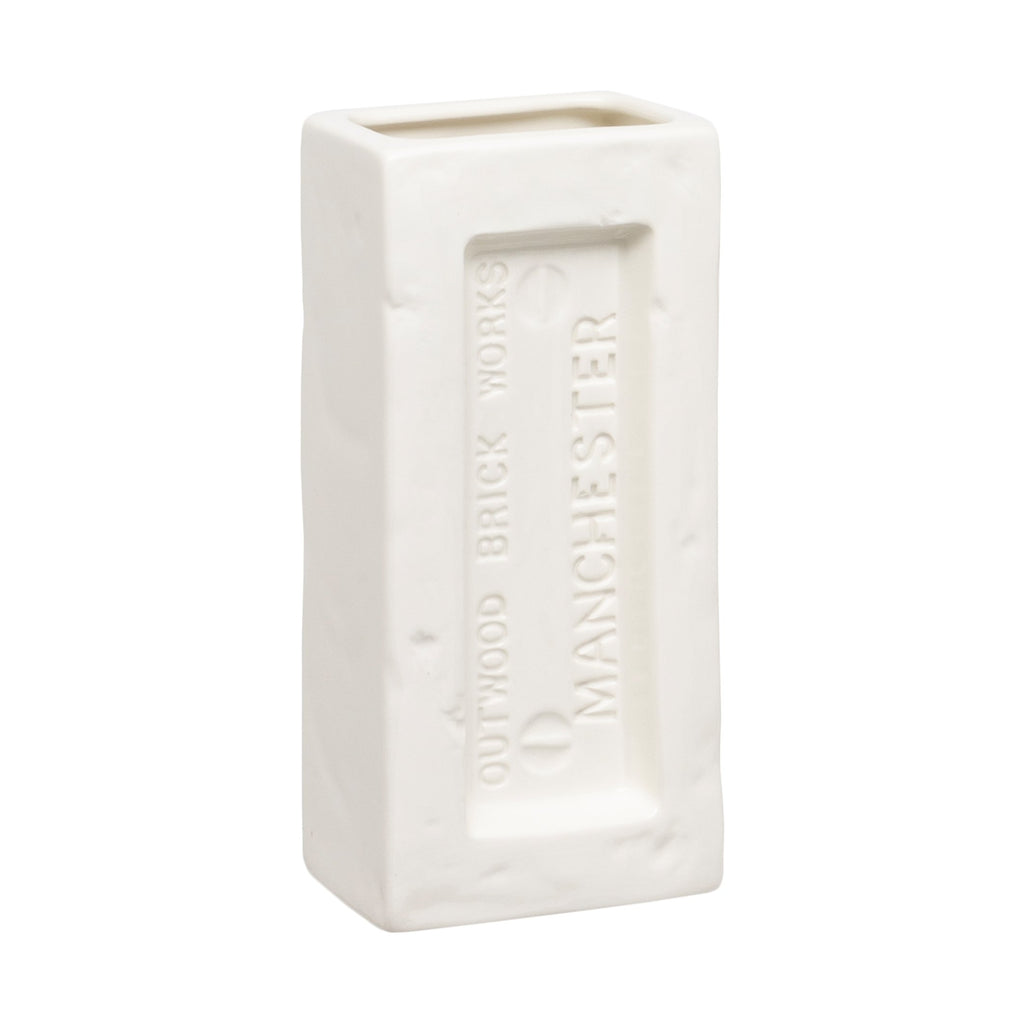 Manchester Brick Vase - White