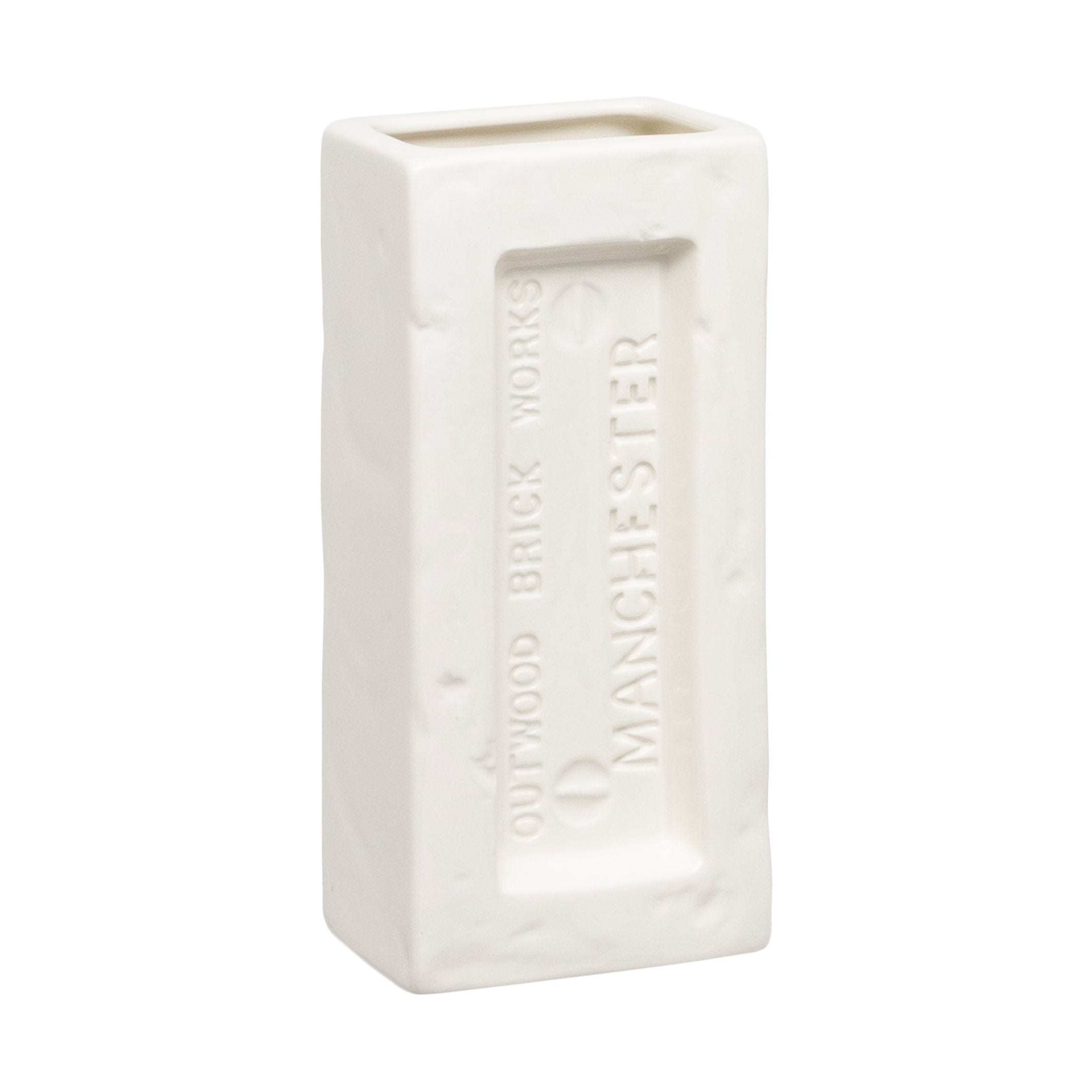 Manchester Brick Vase - White