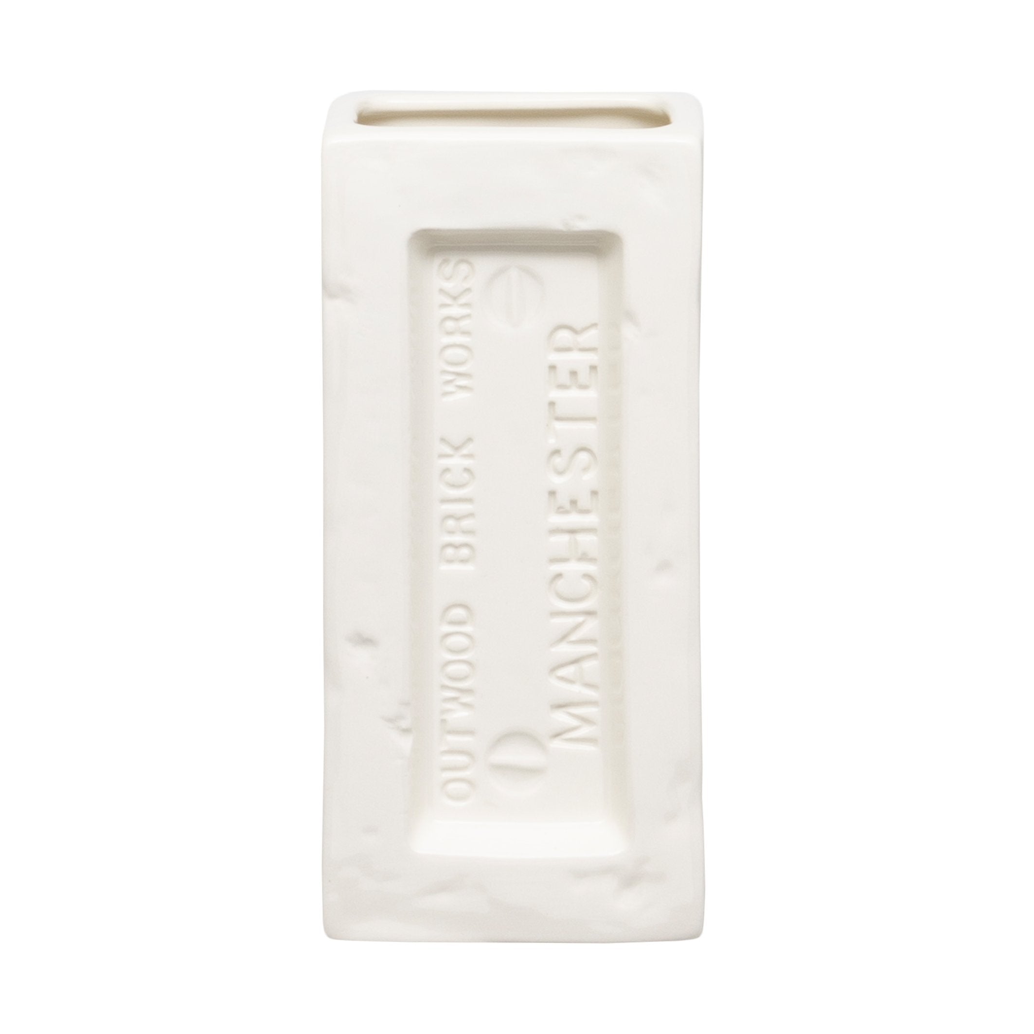 Manchester Brick Vase - White