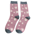 Ladies Bamboo Socks - Paw Print