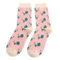 Ladies Bamboo Socks Dusky Pink - Peacocks