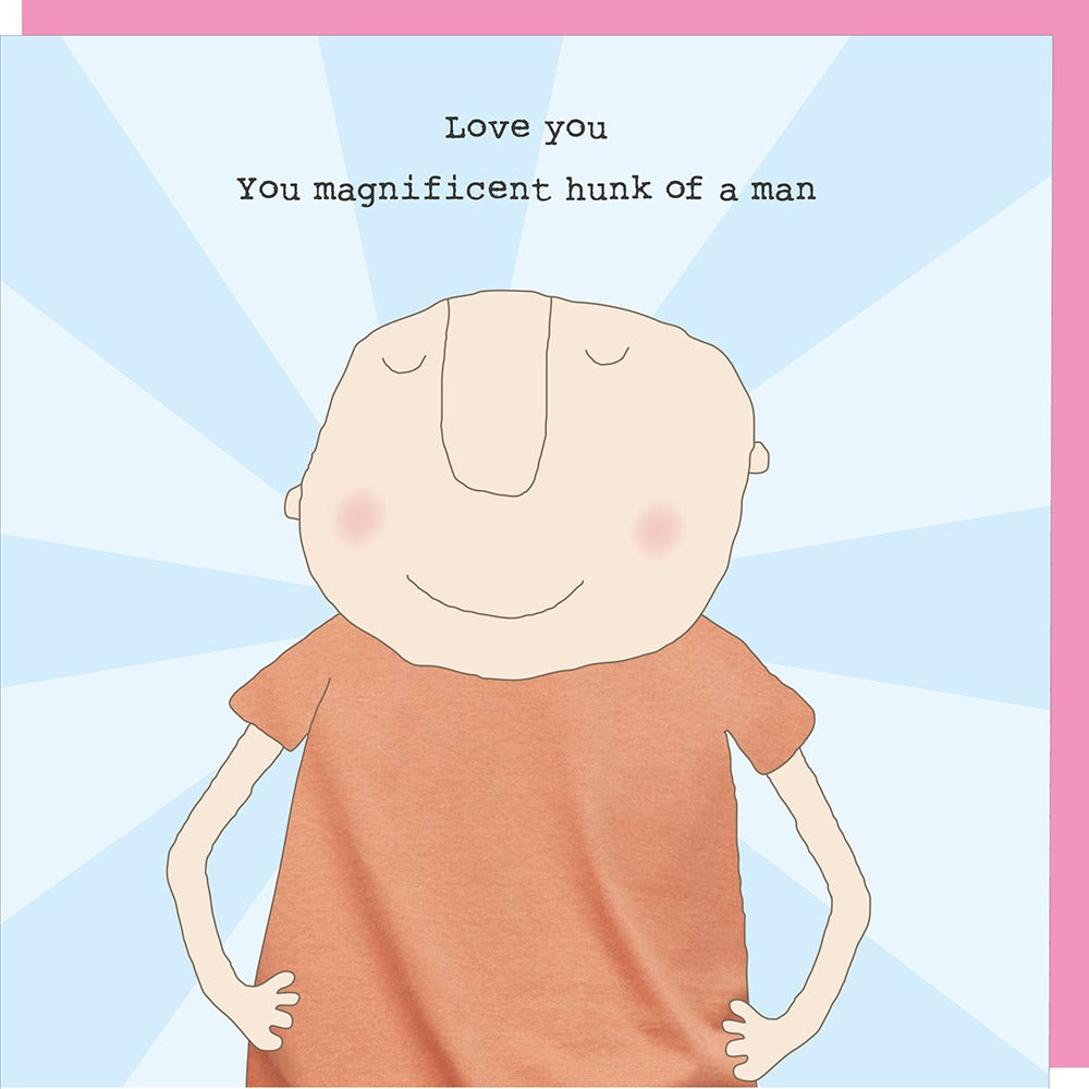 Hunk Of A Man Anniversary Card