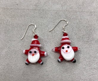Santa Earrings