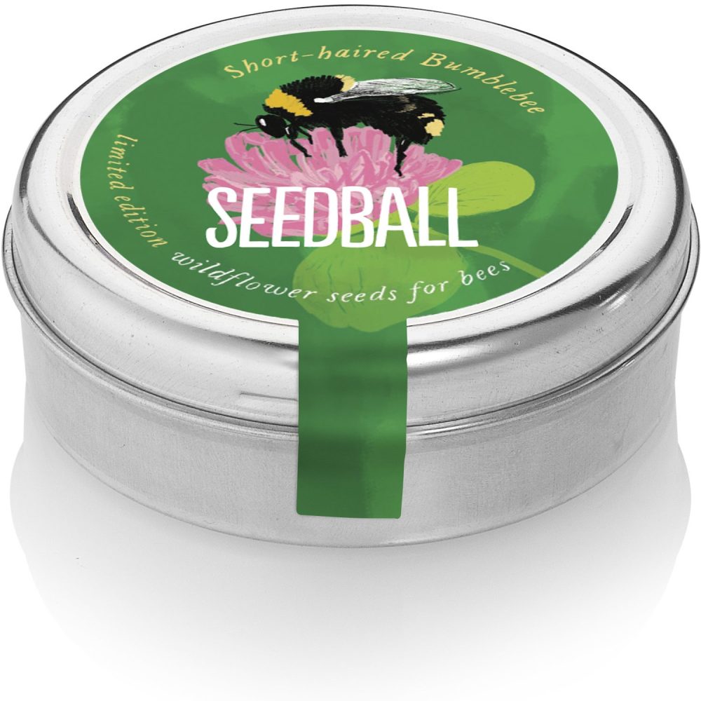 Seedball Wildflower Tins - Short-haired Bee