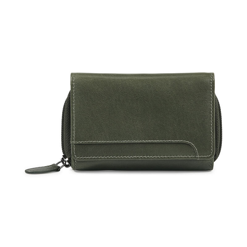 Soft Leather Trifold Purse For Women - Velura