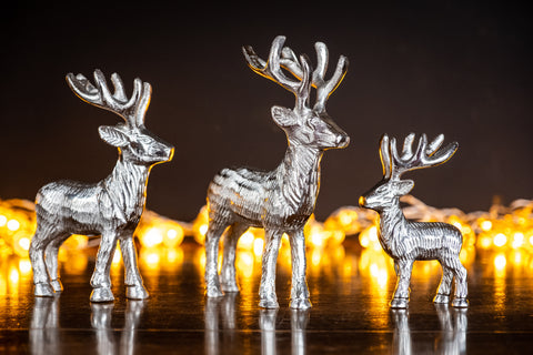 Stag Ornament - Silver