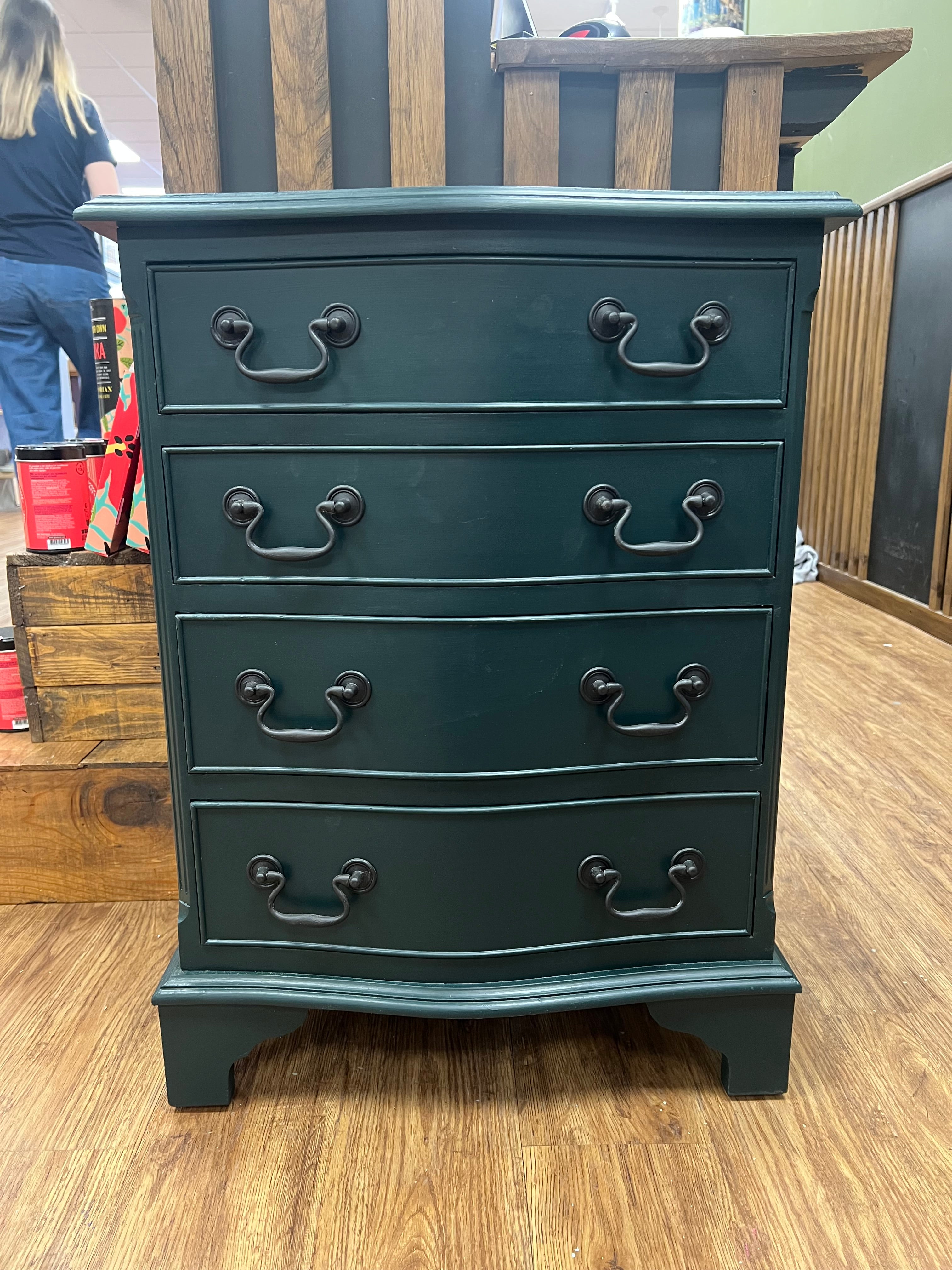 Bow Fronted Lamp Table
