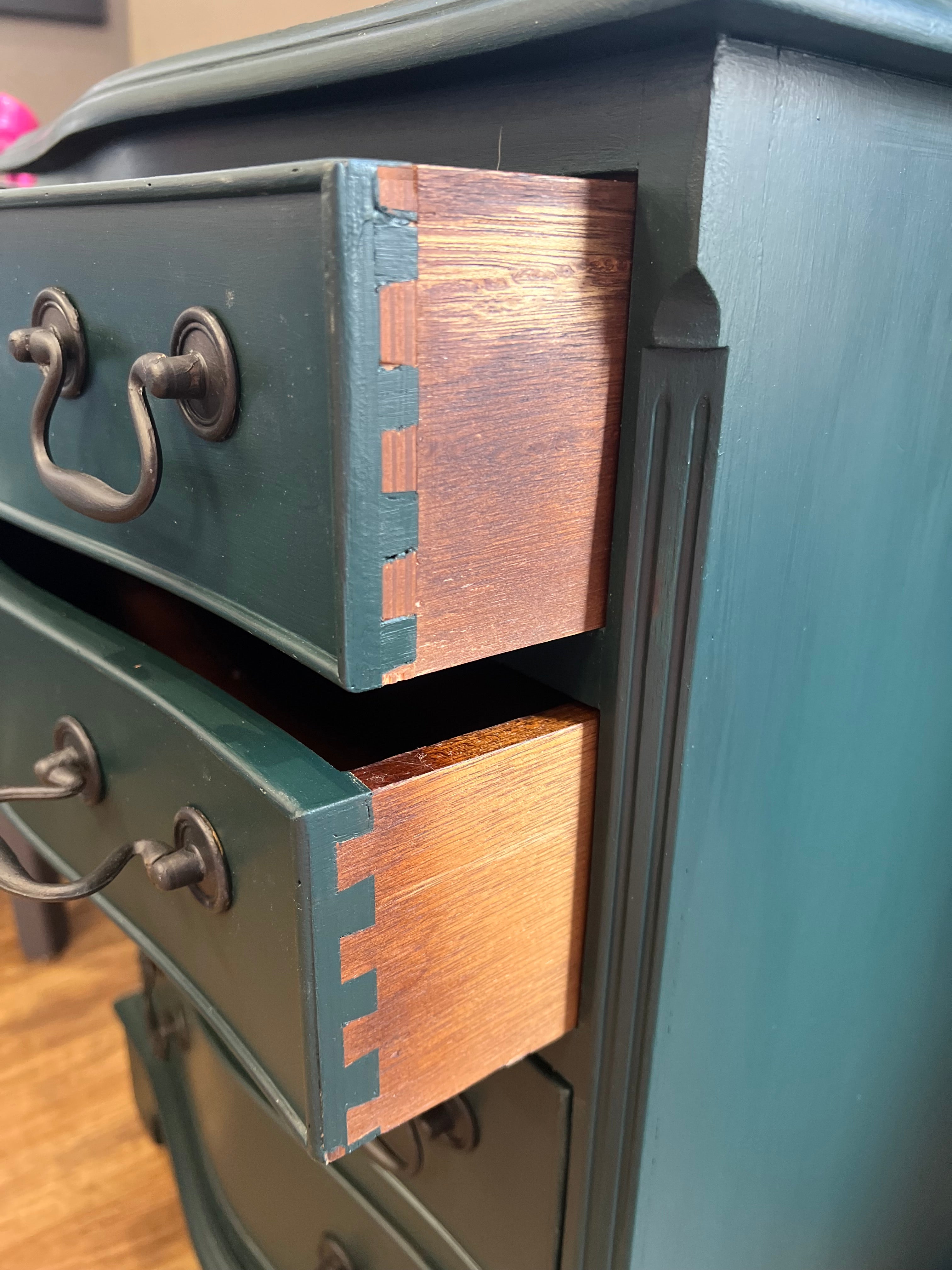 Bow Fronted Lamp Table