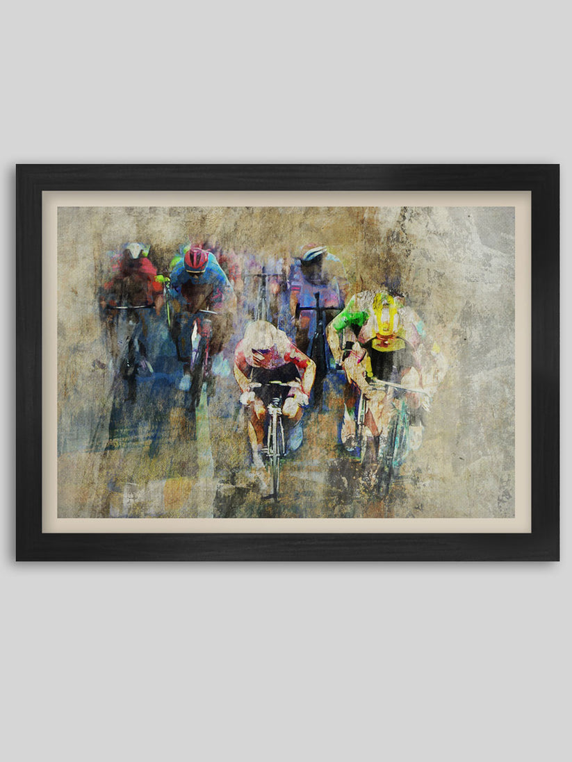 Tour de France - The Sprint  - Cycling Poster Print