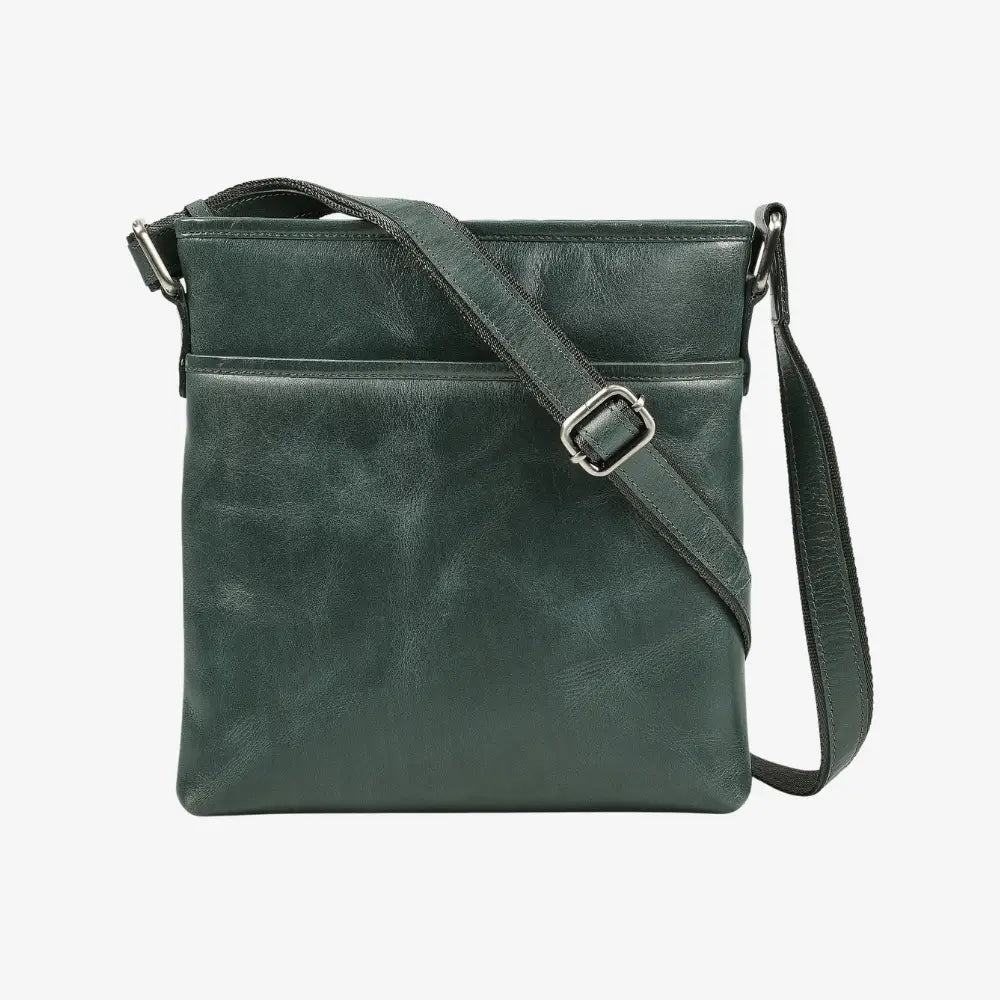 Velura Large Real Leather Crossbody Bag