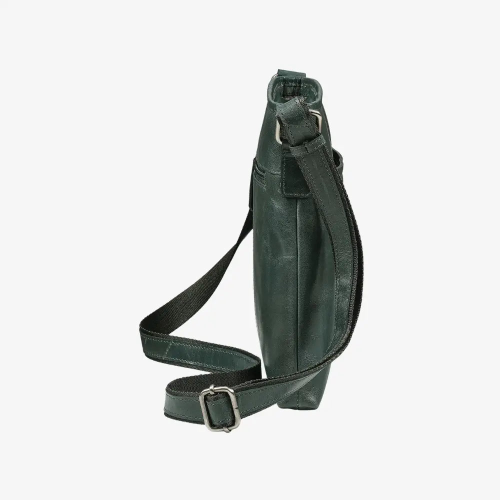 Velura Large Real Leather Crossbody Bag