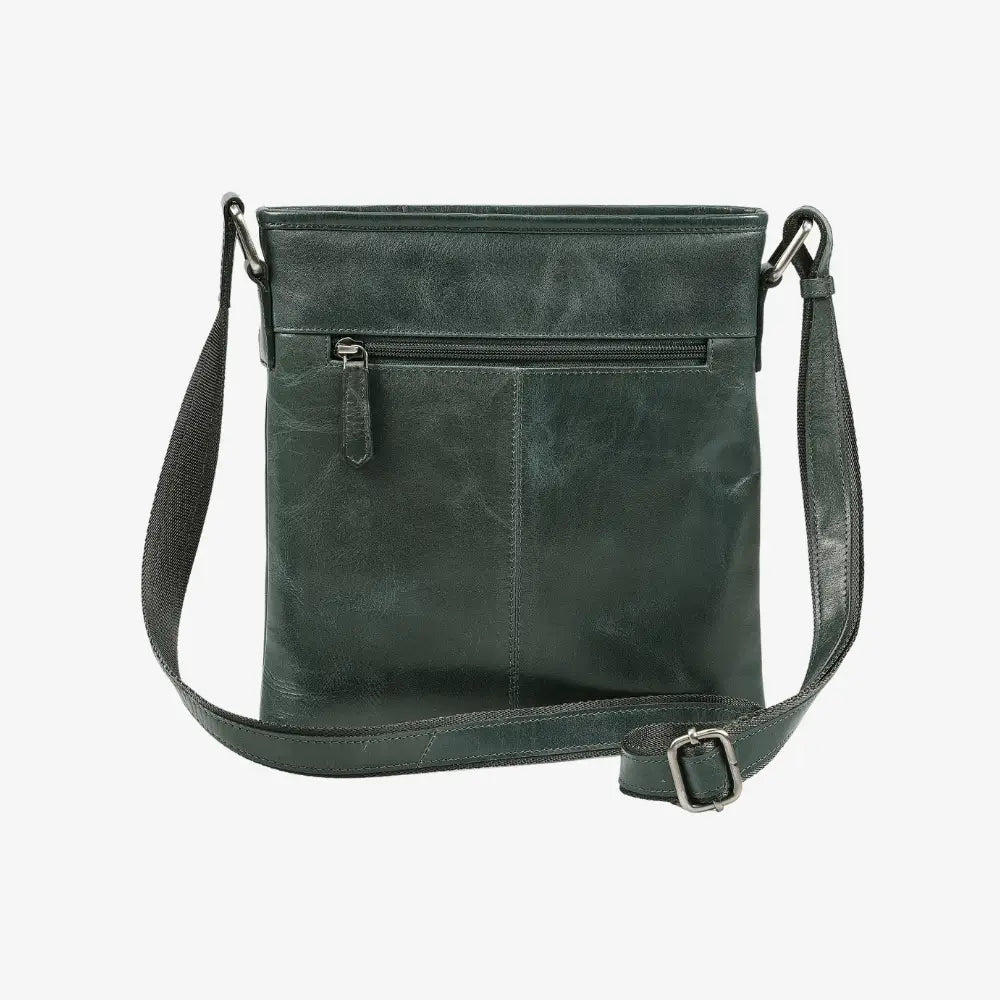 Velura Large Real Leather Crossbody Bag