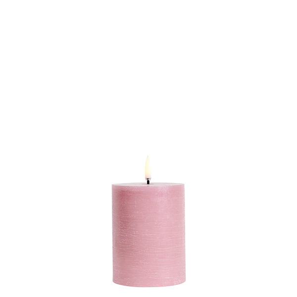 LED Pillar Candle -Dusty Rose