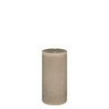 LED Pillar Candle - Sandstone Rustic 15cm