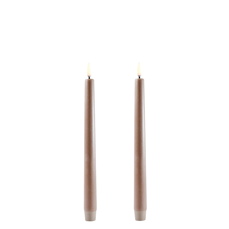 LED Taper Candle - Sandstone Smooth