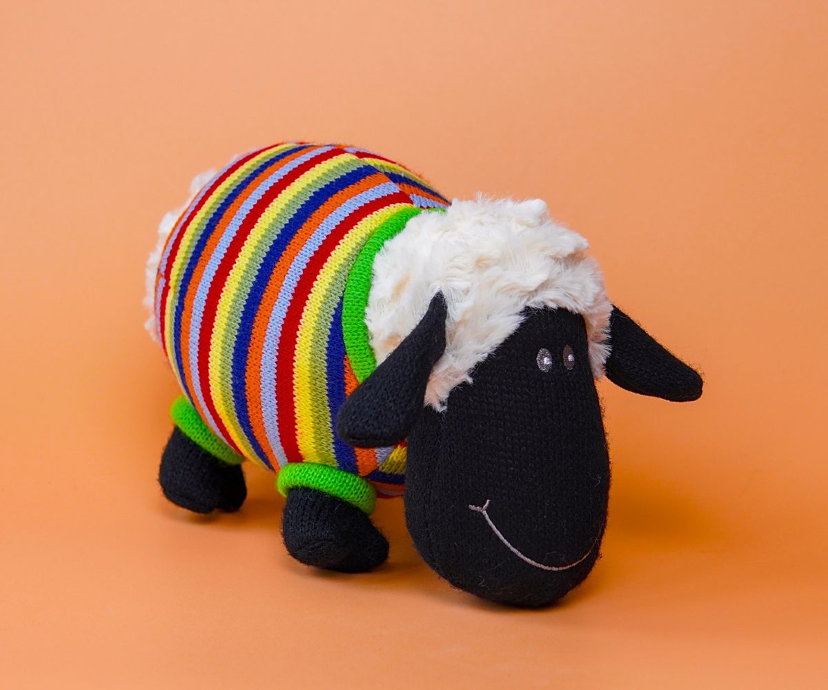 Woolly Sheep In Striped Jumper - Large