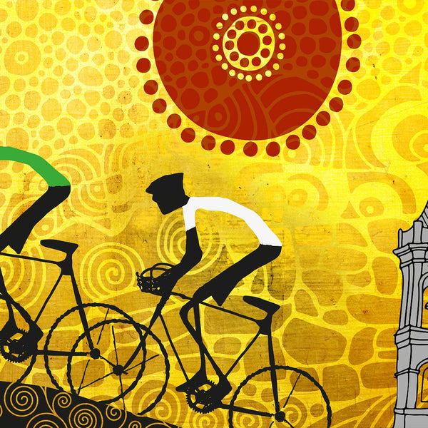 Tour De France, Sunflowers - A3 Poster Print