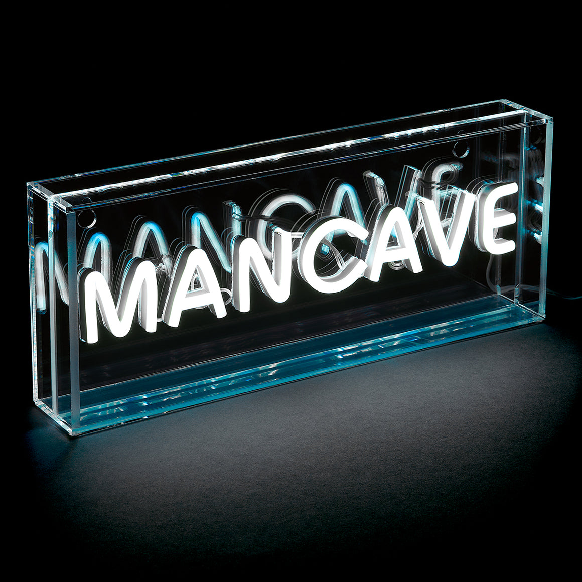 MANCAVE White Neon LED Neon Acrylic Light Box