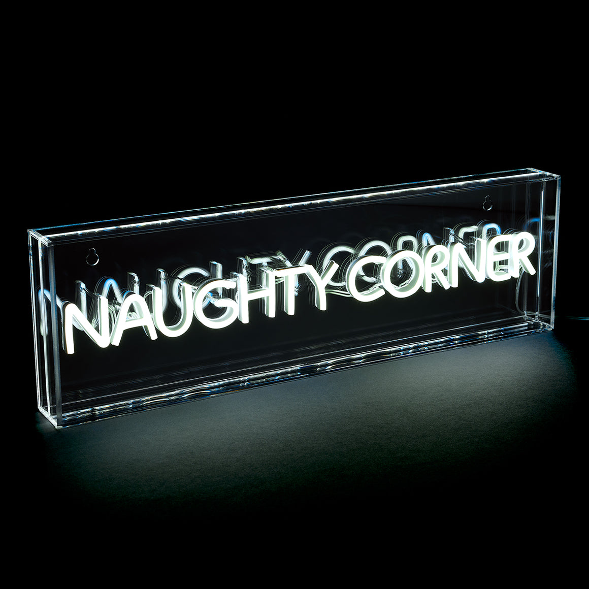 NAUGHTY CORNER LED Neon Acrylic Light Box