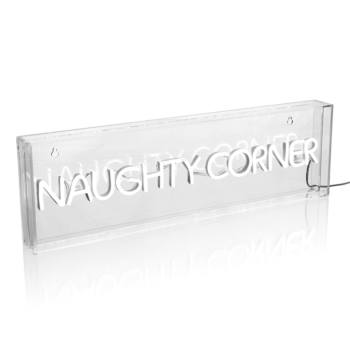 NAUGHTY CORNER LED Neon Acrylic Light Box