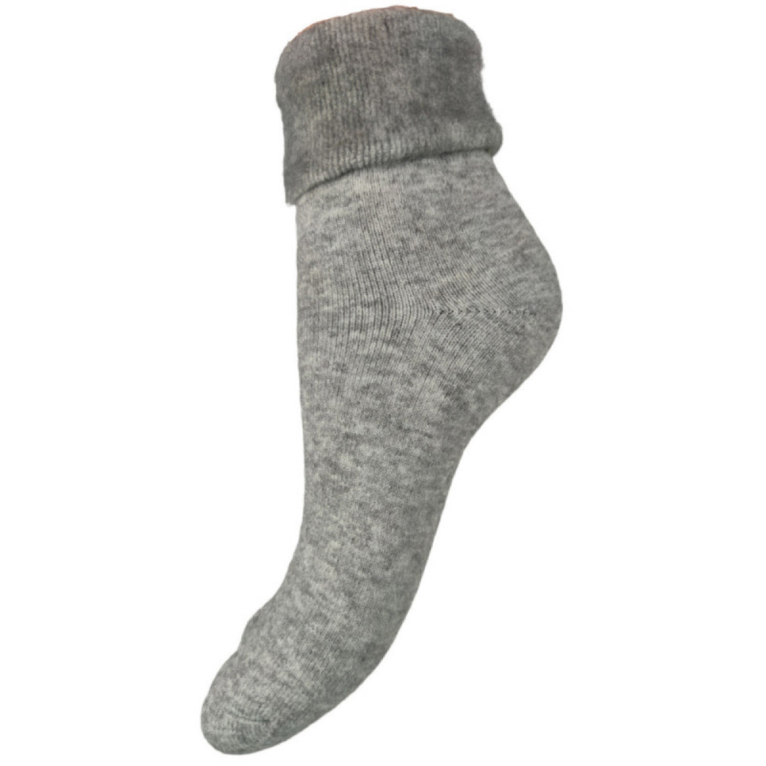 Ladies Cuff Sock - Grey