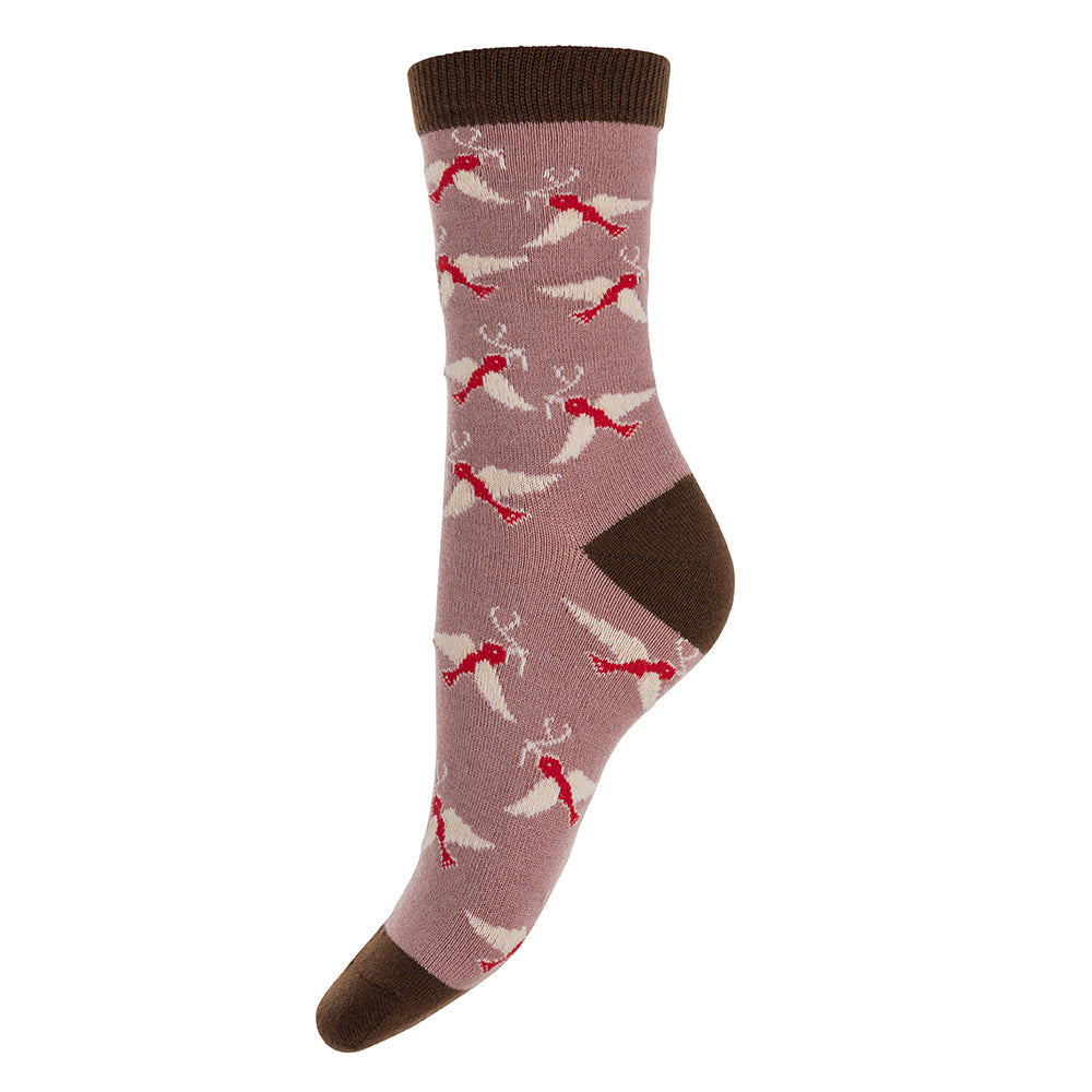 Wool Blend Socks - Flying Bird