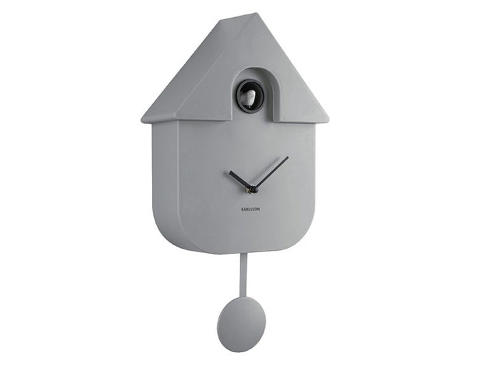 Modern Cuckoo Wall Clock - Grey