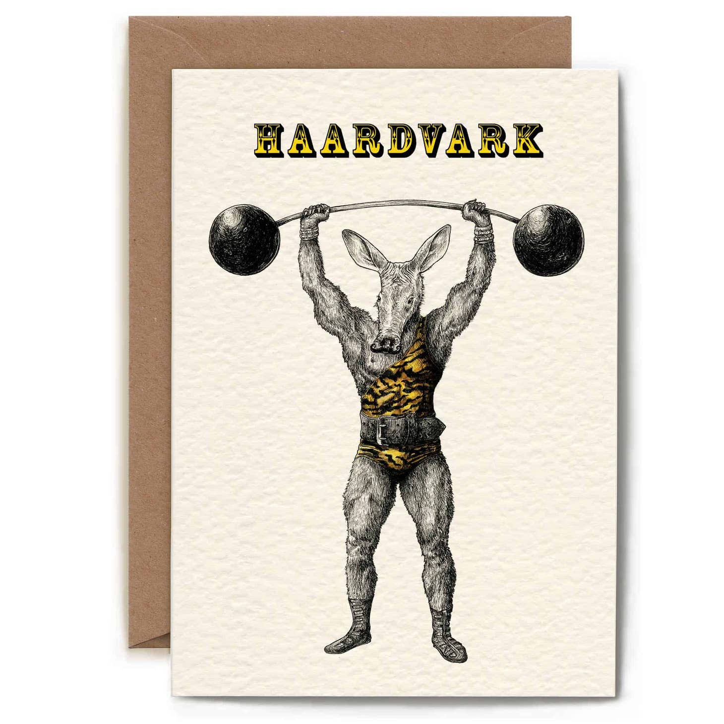 Haardvark Punny Greetings Card