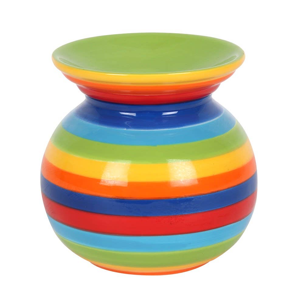Rainbow Stripe Wax Melter/Oil Burner