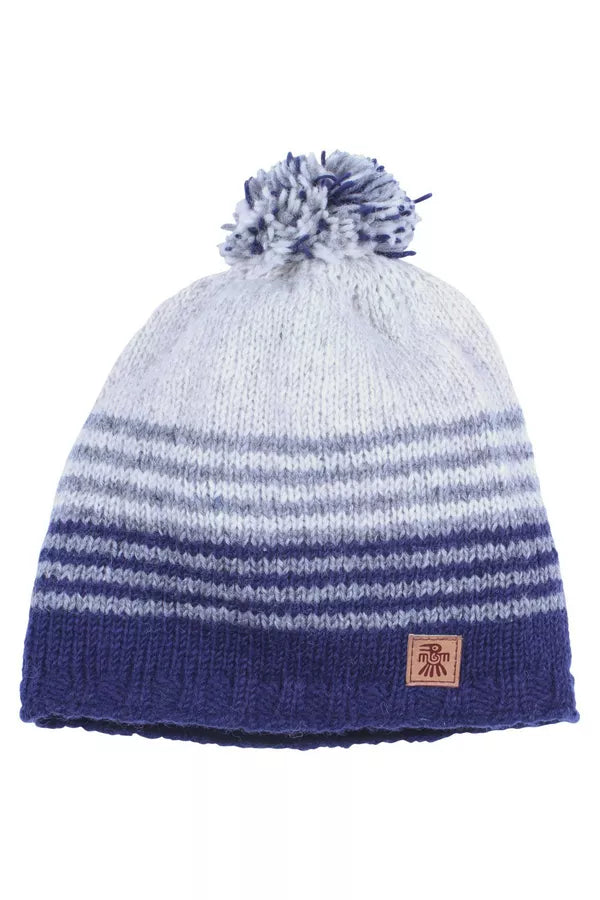 Blakeney Bobble Hat - Blue