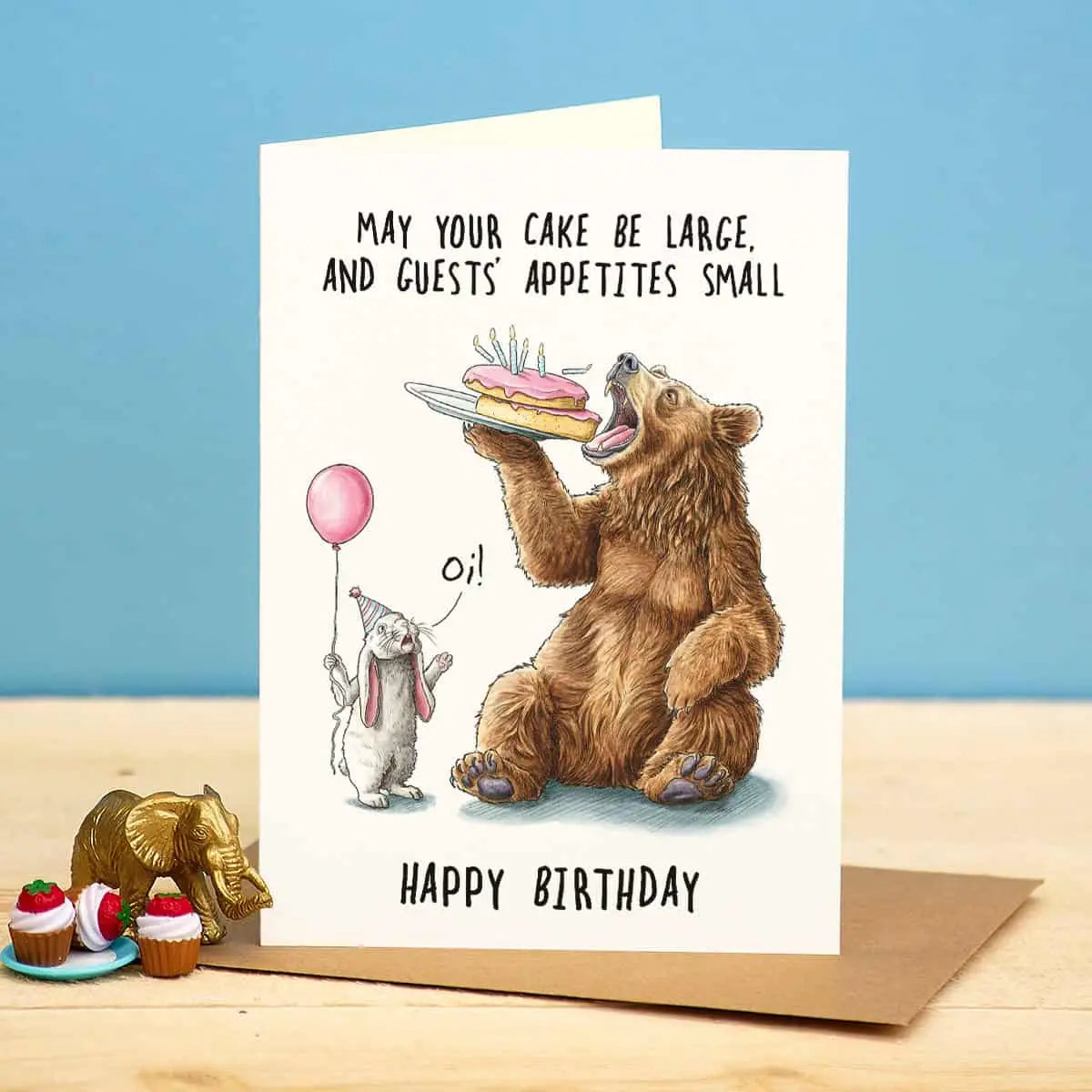 Large Cake Birthday Card