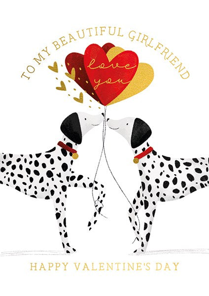 To My Beautiful Girlfriend Valentines Card