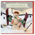 Crevasse Opened Up - Funny Greetings Card