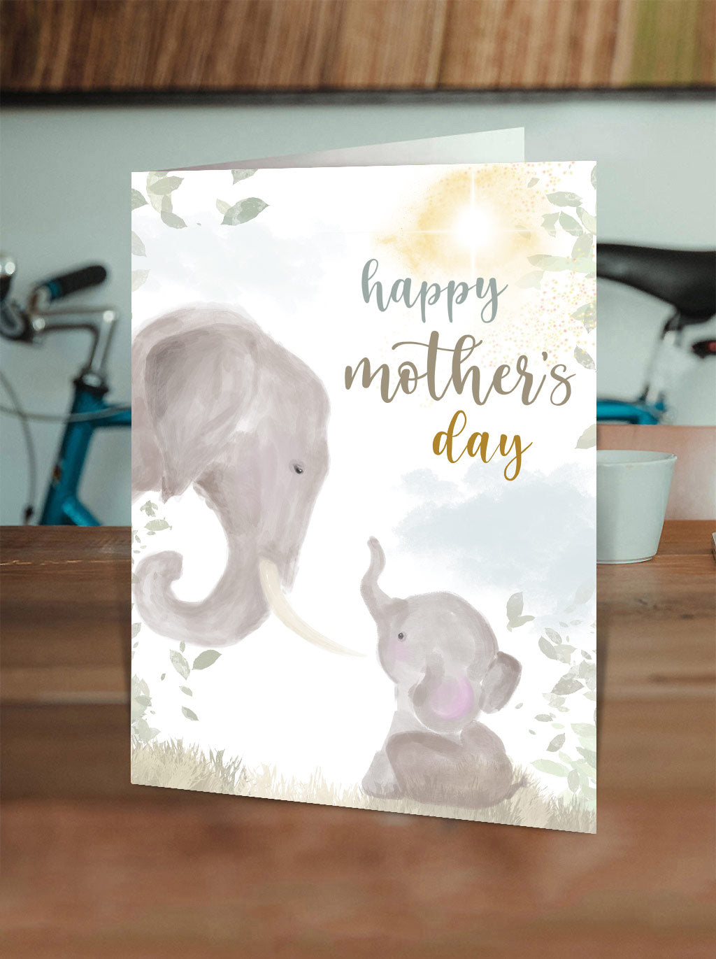 Mother And Baby Elephant