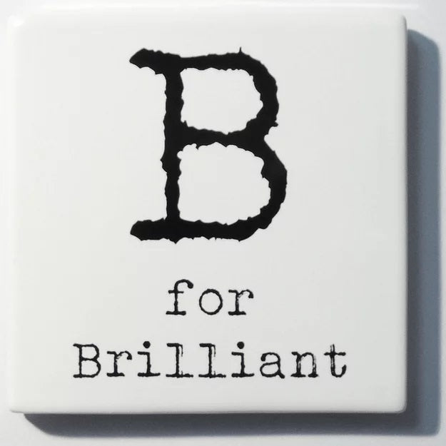 Letter Ceramic Coasters - B For.....